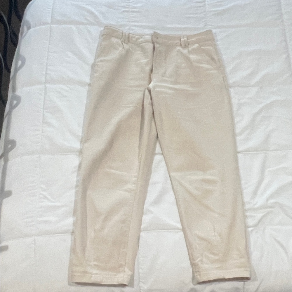 Sezane Cream-Tone Chino Pants